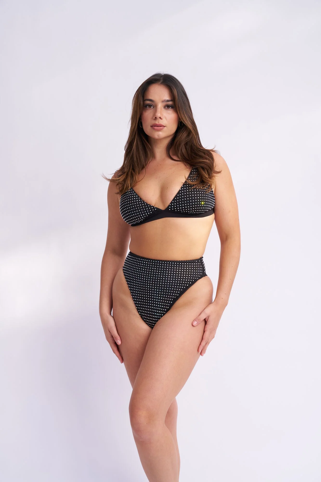 Adriana Bedazzled High Waist Bottoms Black - Image 5