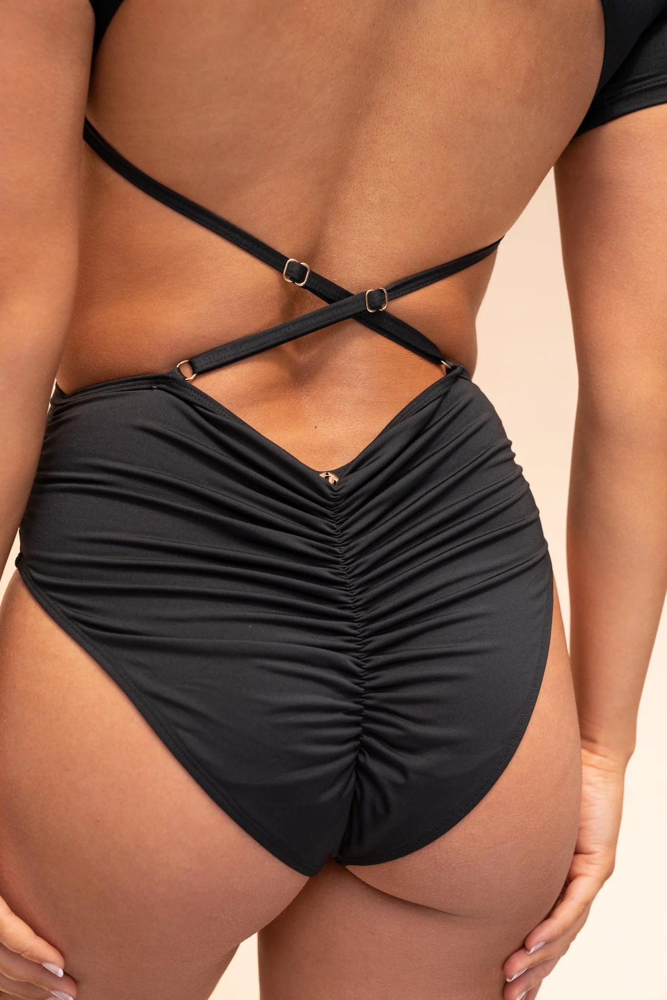 Camlie Bodysuit - Cut Out Adjustable Scrunch Bodysuit - Image 4