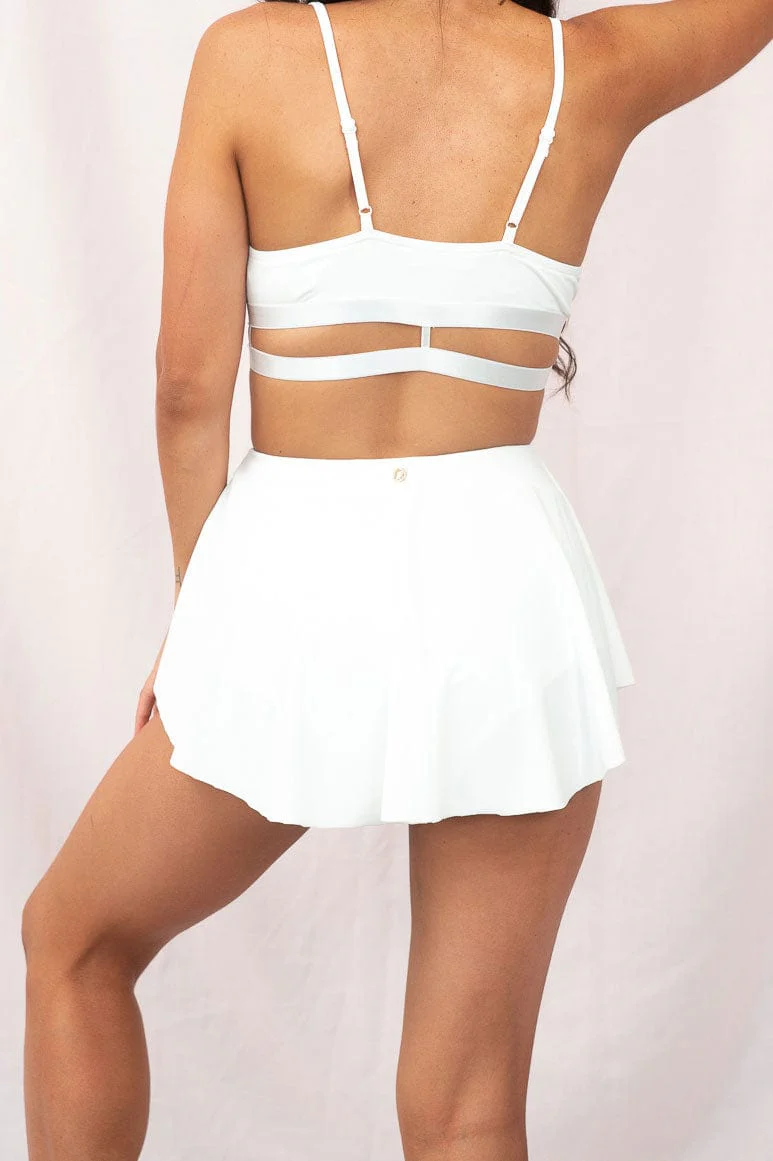 Free Flow Skort - High Waist Bottoms White - Image 3
