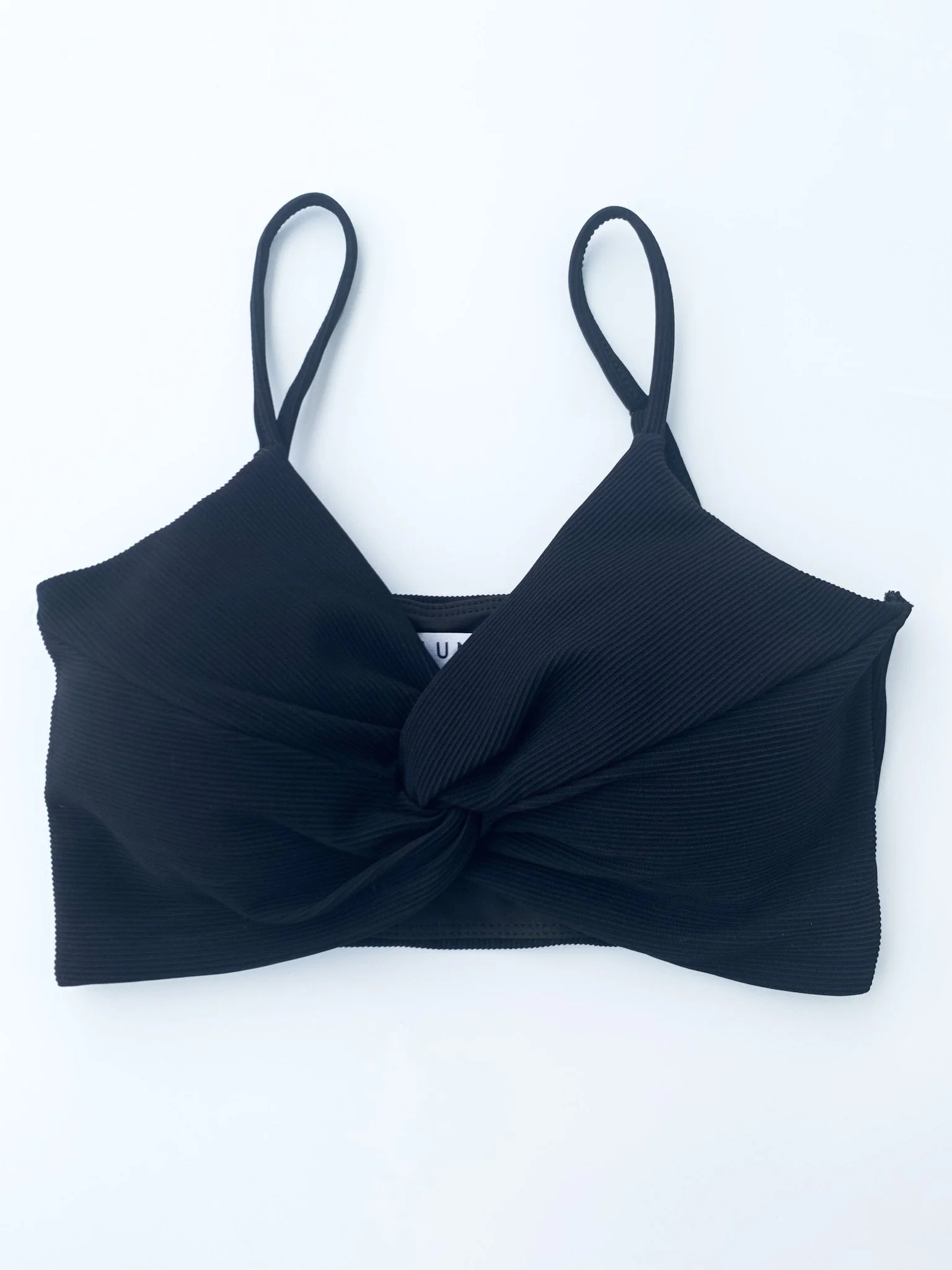 Basic Low Waist Shorts - Scrunch Shorts Ribbed Black - Image 7