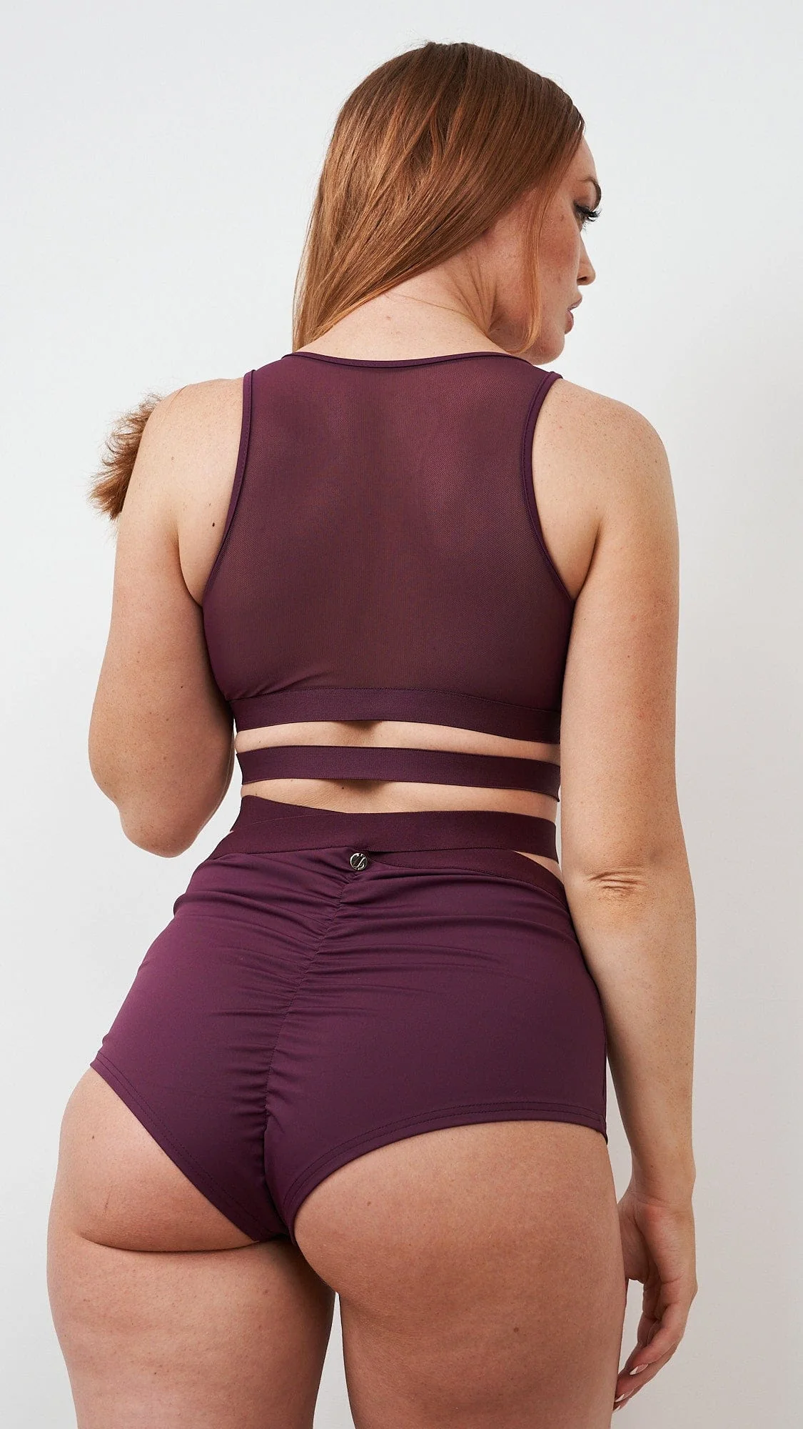 Naomi Top - Scoop Neck Cut Out Mesh Top Recycled - Image 5