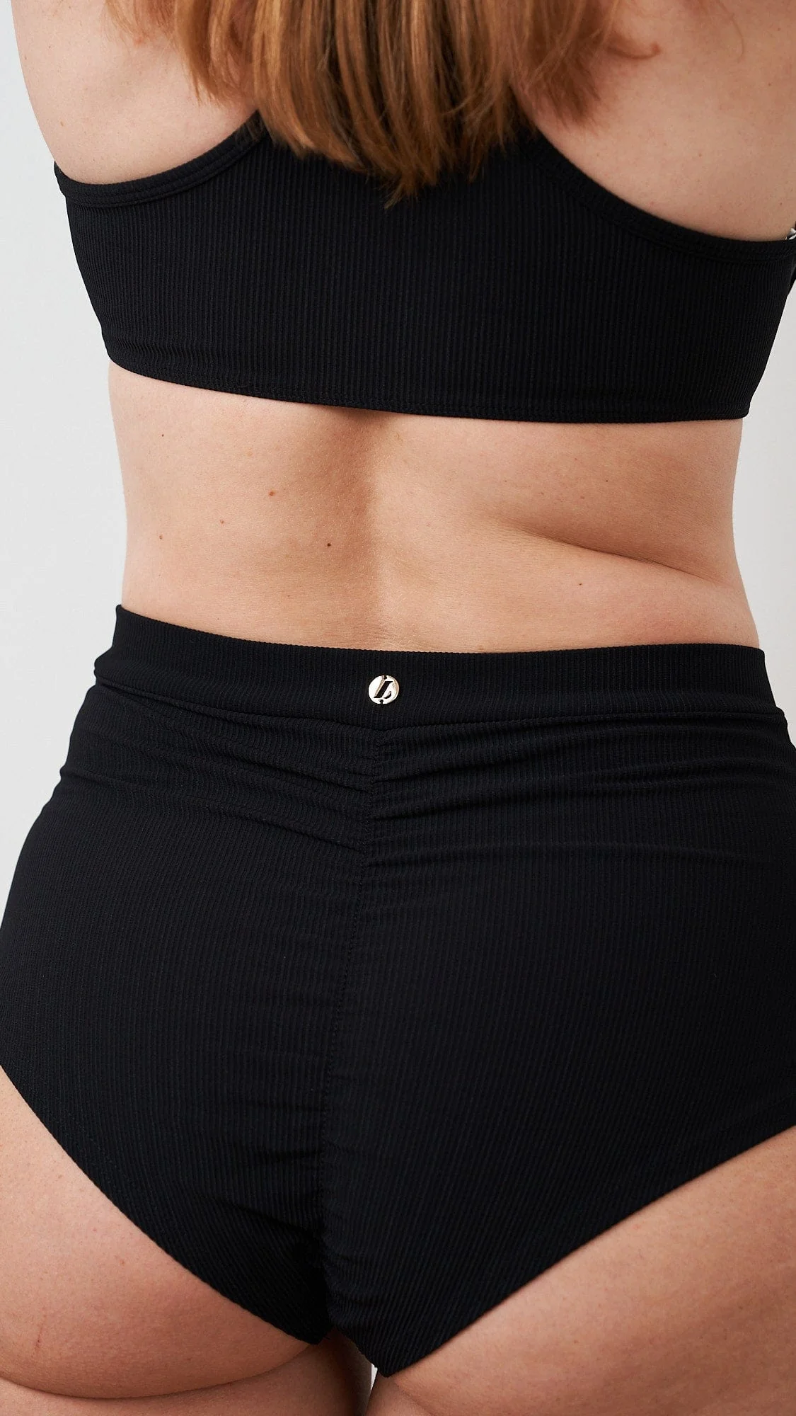 Zoey Top - Ribbed Underwire Crop Black - Image 4